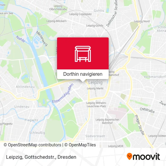 Leipzig, Gottschedstr. Karte