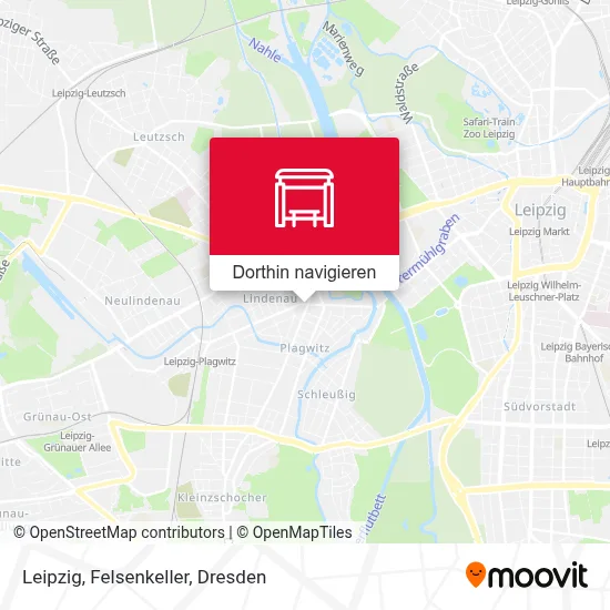 Leipzig, Felsenkeller Karte