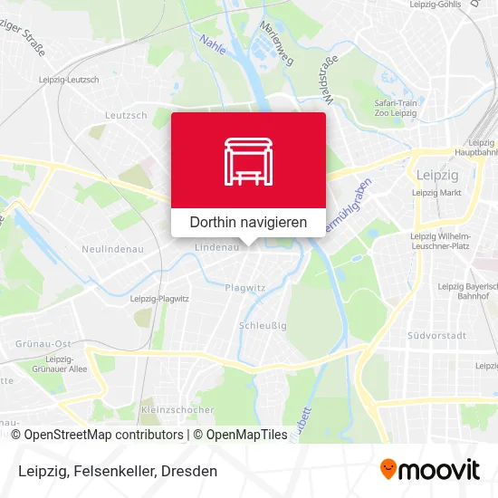 Leipzig, Felsenkeller Karte