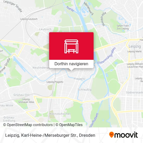 Leipzig, Karl-Heine- / Merseburger Str. Karte