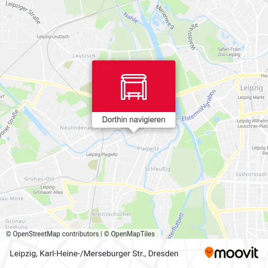 Leipzig, Karl-Heine- / Merseburger Str. Karte