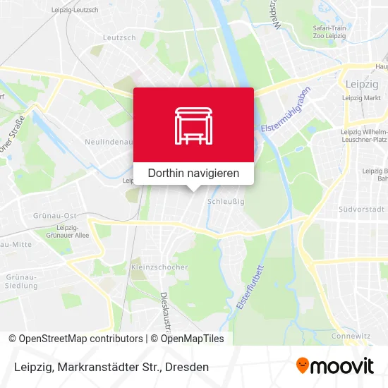 Leipzig, Markranstädter Str. Karte