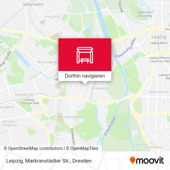 Leipzig, Markranstädter Str. Karte