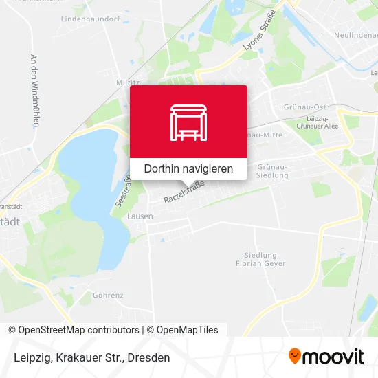 Leipzig, Krakauer Str. Karte