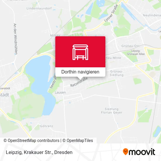 Leipzig, Krakauer Str. Karte