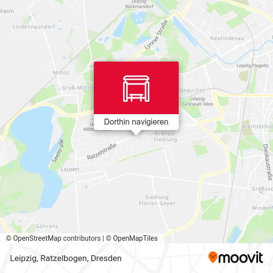 Leipzig, Ratzelbogen Karte