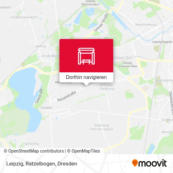 Leipzig, Ratzelbogen Karte