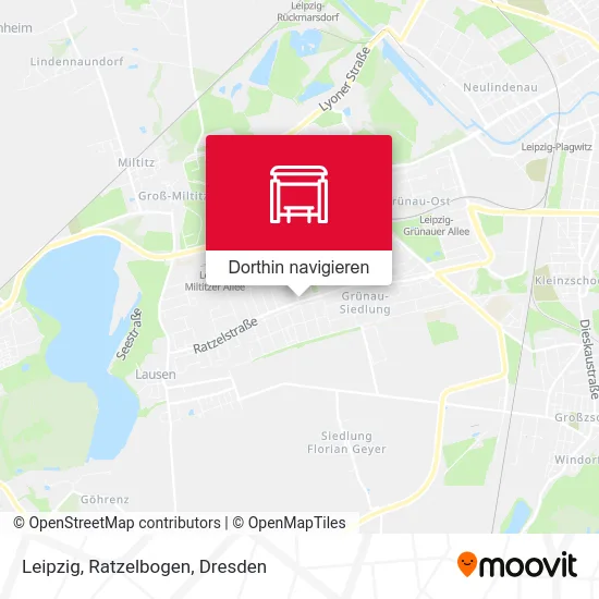 Leipzig, Ratzelbogen Karte