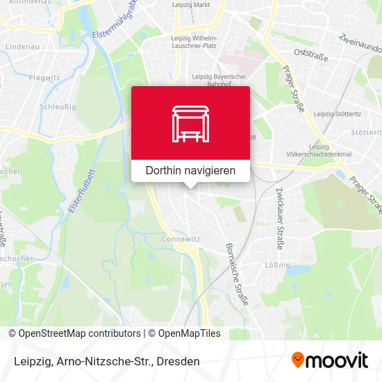 Leipzig, Arno-Nitzsche-Str. Karte