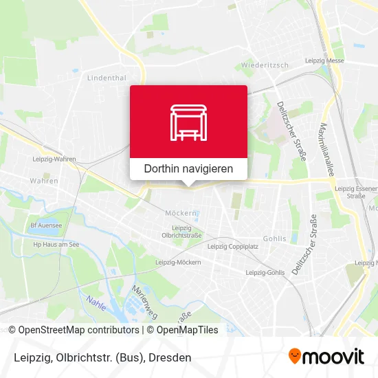 Leipzig, Olbrichtstr. (Bus) Karte