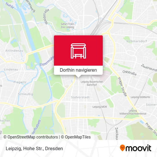 Leipzig, Hohe Str. Karte