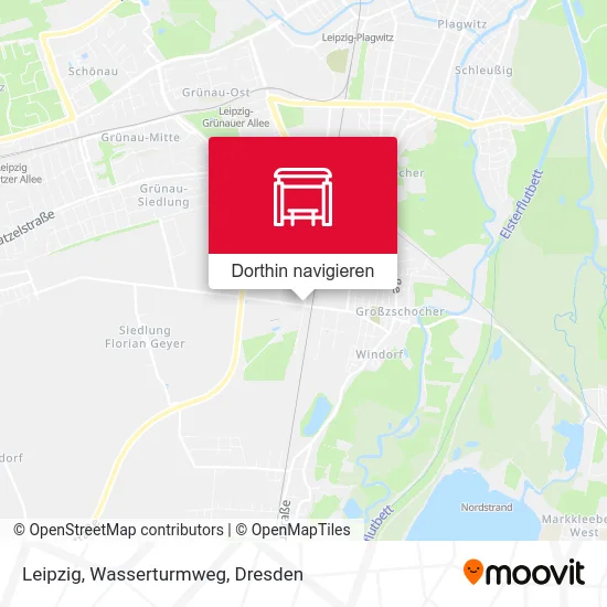 Leipzig, Wasserturmweg Karte