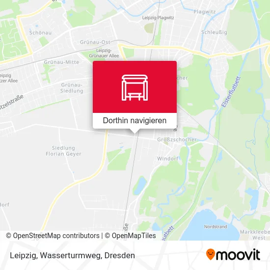 Leipzig, Wasserturmweg Karte
