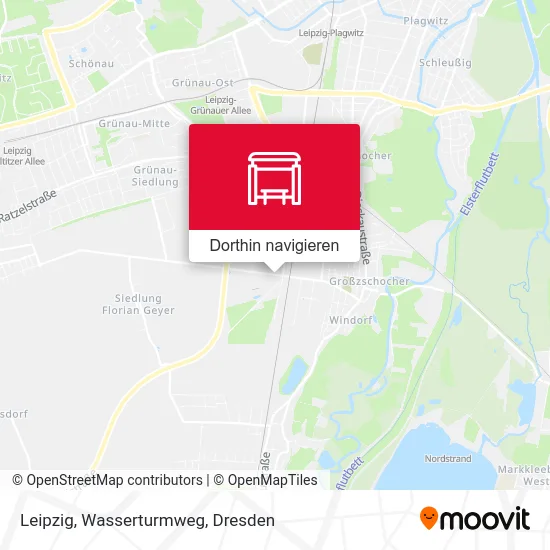 Leipzig, Wasserturmweg Karte
