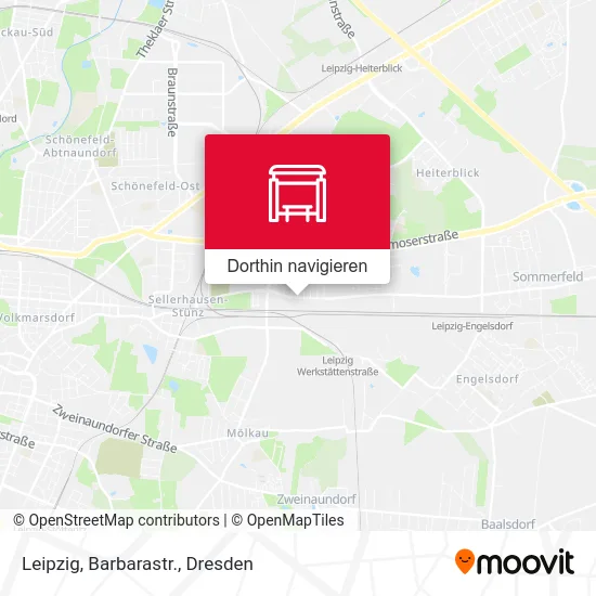 Leipzig, Barbarastr. Karte