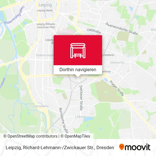 Leipzig, Richard-Lehmann- / Zwickauer Str. Karte