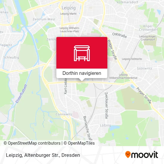 Leipzig, Altenburger Str. Karte