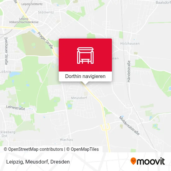 Leipzig, Meusdorf Karte