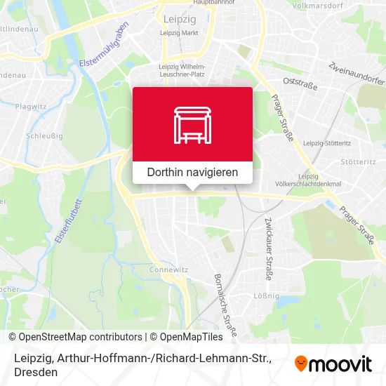 Leipzig, Arthur-Hoffmann- / Richard-Lehmann-Str. Karte