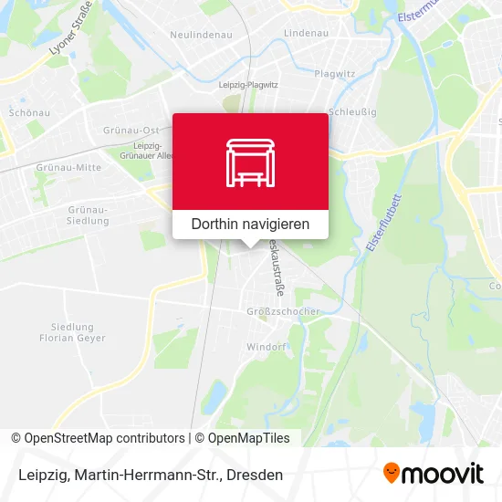 Leipzig, Martin-Herrmann-Str. Karte