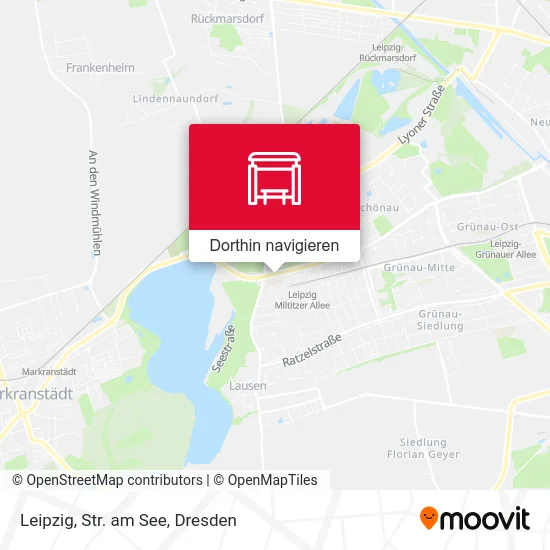 Leipzig, Str. am See Karte