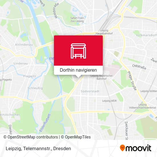 Leipzig, Telemannstr. Karte
