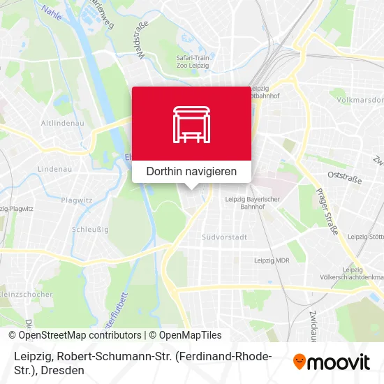 Leipzig, Robert-Schumann-Str. (Ferdinand-Rhode-Str.) Karte