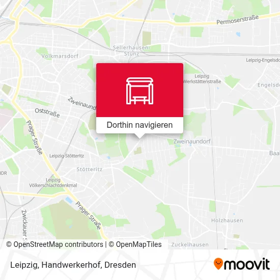 Leipzig, Handwerkerhof Karte