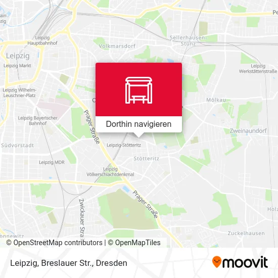 Leipzig, Breslauer Str. Karte