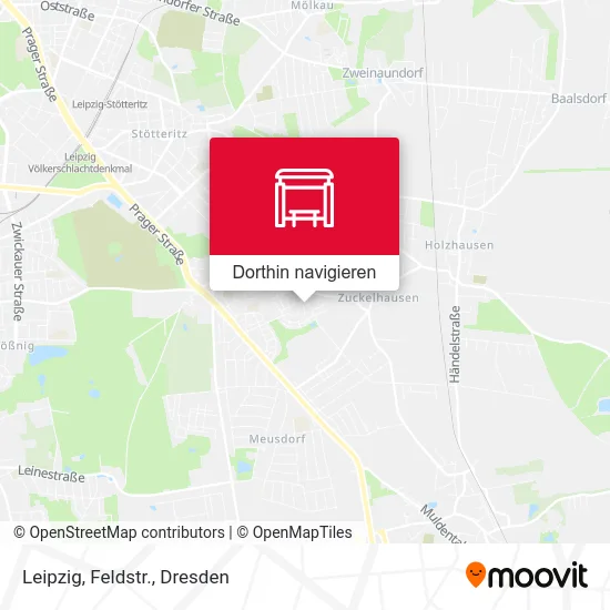 Leipzig, Feldstr. Karte