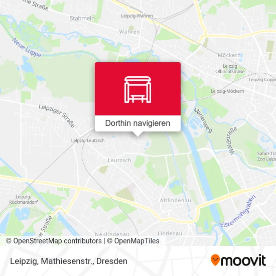 Leipzig, Mathiesenstr. Karte