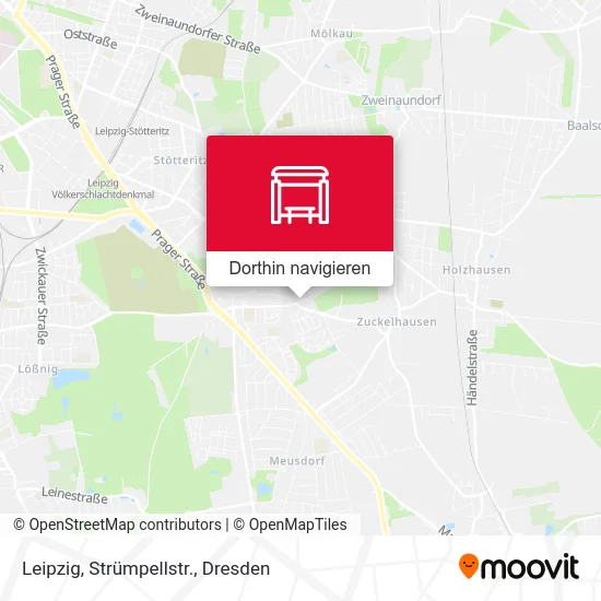 Leipzig, Strümpellstr. Karte