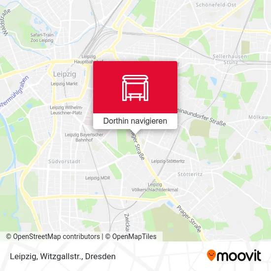 Leipzig, Witzgallstr. Karte