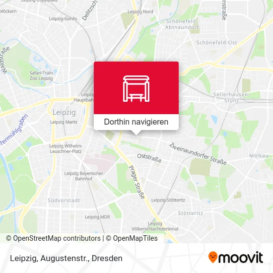 Leipzig, Augustenstr. Karte