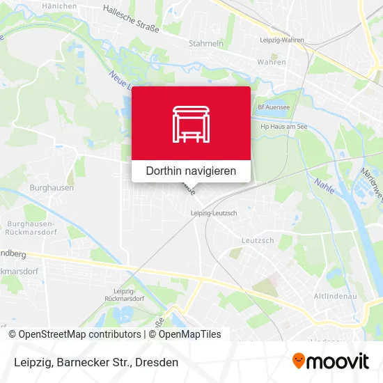 Leipzig, Barnecker Str. Karte