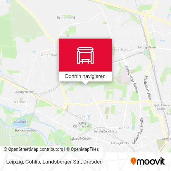 Leipzig, Gohlis, Landsberger Str. Karte