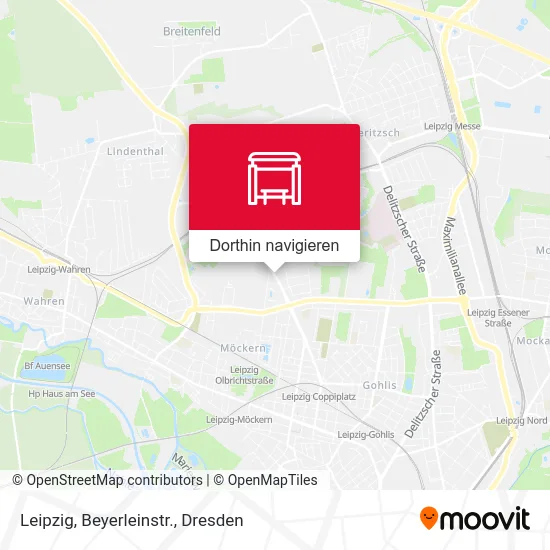 Leipzig, Beyerleinstr. Karte