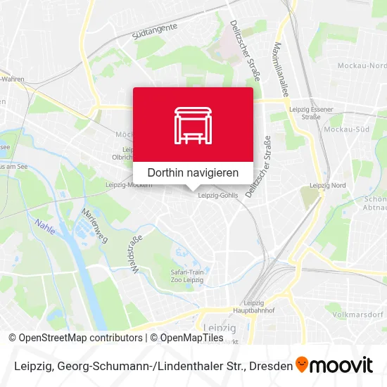 Leipzig, Georg-Schumann- / Lindenthaler Str. Karte