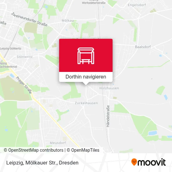 Leipzig, Mölkauer Str. Karte