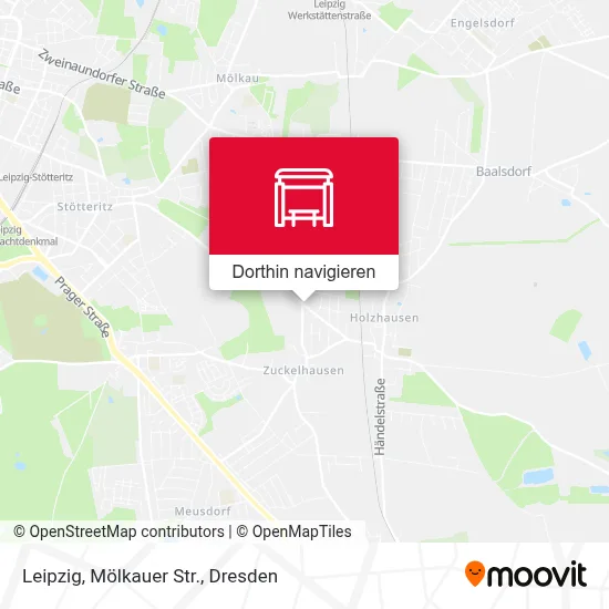 Leipzig, Mölkauer Str. Karte