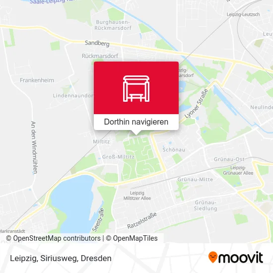 Leipzig, Siriusweg Karte