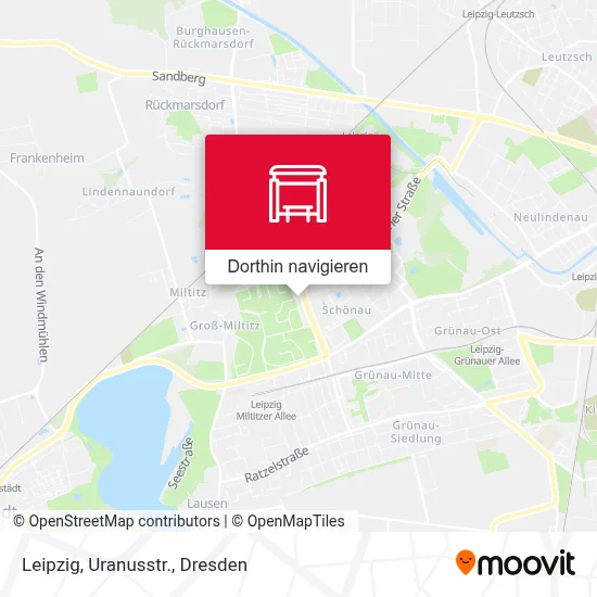 Leipzig, Uranusstr. Karte