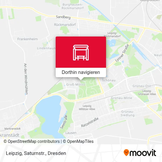 Leipzig, Saturnstr. Karte