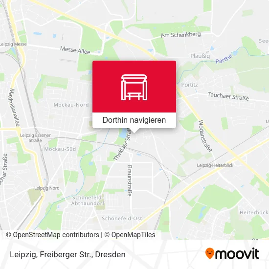 Leipzig, Freiberger Str. Karte