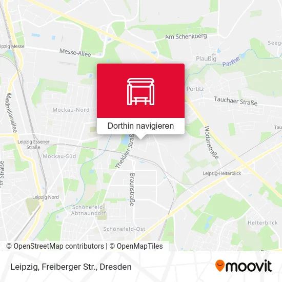 Leipzig, Freiberger Str. Karte