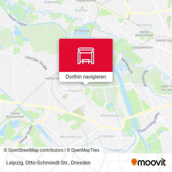 Leipzig, Otto-Schmiedt-Str. Karte