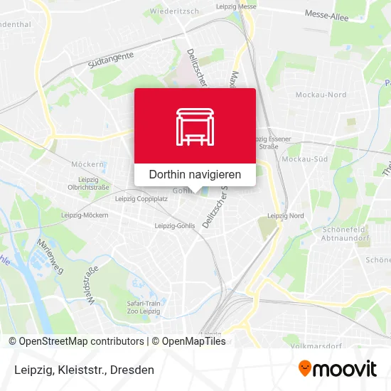 Leipzig, Kleiststr. Karte