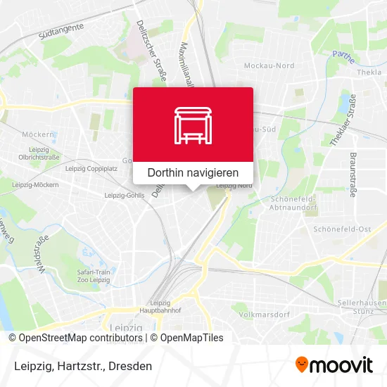 Leipzig, Hartzstr. Karte