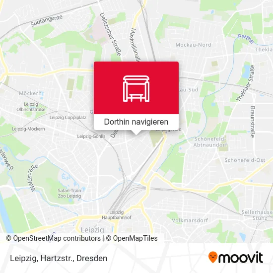 Leipzig, Hartzstr. Karte