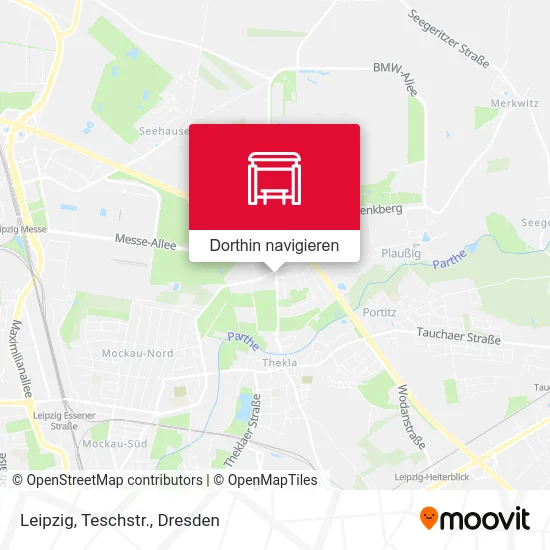 Leipzig, Teschstr. Karte